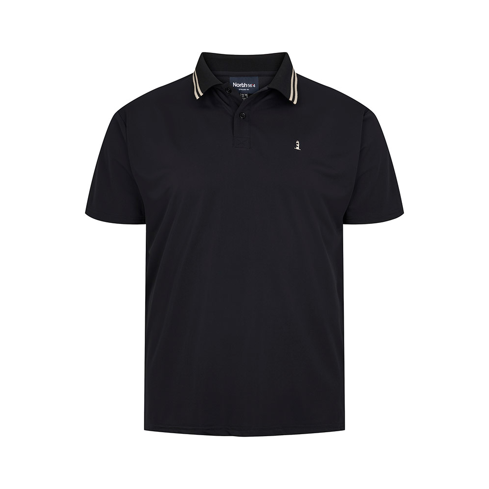 North56 Cool Effect Plain Polo with Collar Trim