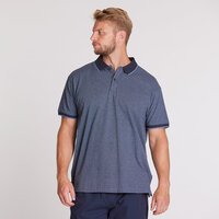 North56 Pure Cotton Melange Pattern Pique Weave Polo