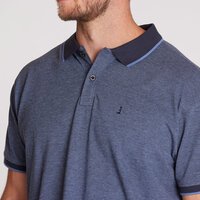 North56 Pure Cotton Melange Pattern Pique Weave Polo