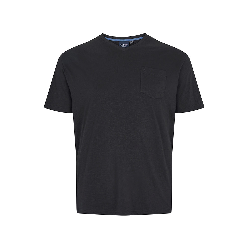 North56 Cotton V-Neck Pocket Tee