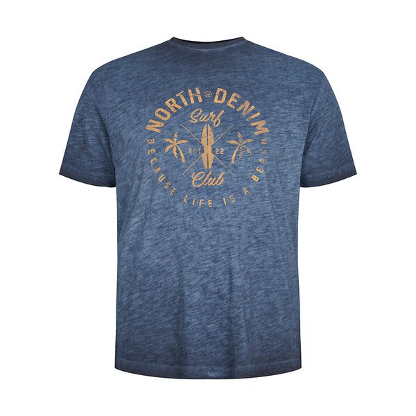 North56 Denim Cool Dyed Cotton Tee-shop-by-brands-Beggs Big Mens Clothing - Big Men's fashionable clothing and shoes