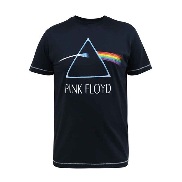 D555 Pink Floyd Eclipse Dark navy Tee-shop-by-brands-Beggs Big Mens Clothing - Big Men's fashionable clothing and shoes