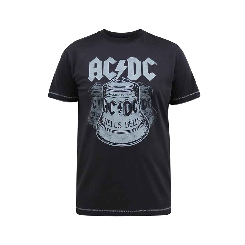 D555 ACDC Highway Bell Washed Black Tee