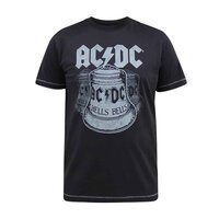 D555 ACDC Highway Bell Washed Black Tee