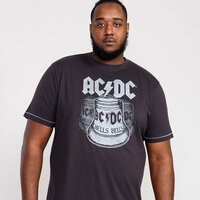 D555 ACDC Highway Bell Washed Black Tee