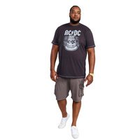 D555 ACDC Highway Bell Washed Black Tee