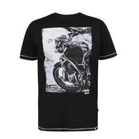 D555 Pinewood Bike Print Tee Black