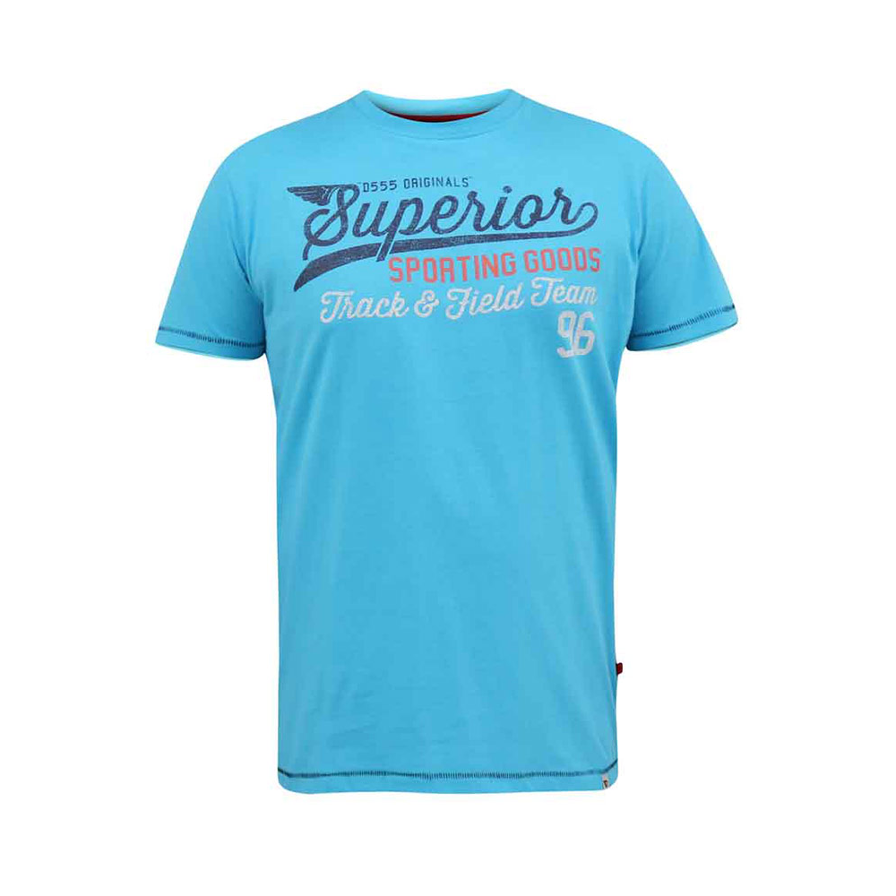 D555 Rushden Superior Originals Turquoise Tee