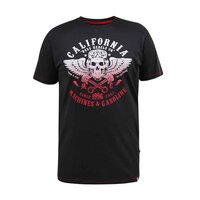 D555 California Rebels Washed Black Tee