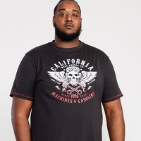 D555 California Rebels Washed Black Tee