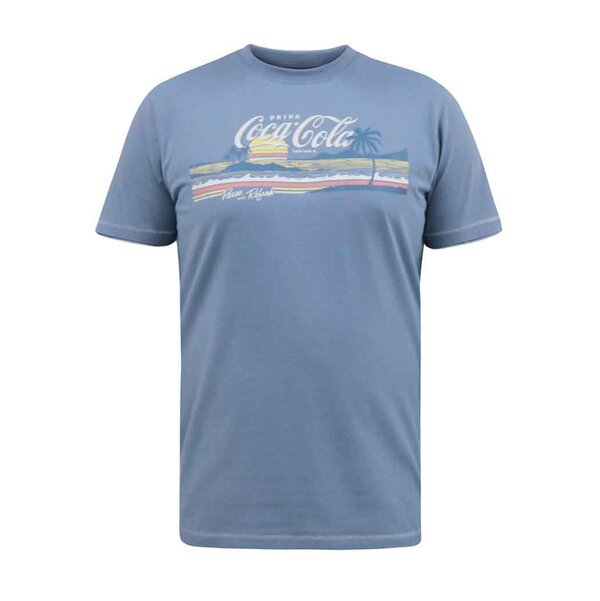 D555 Coke Norfolk Surf Tee Denim Marl-shop-by-brands-Beggs Big Mens Clothing - Big Men's fashionable clothing and shoes