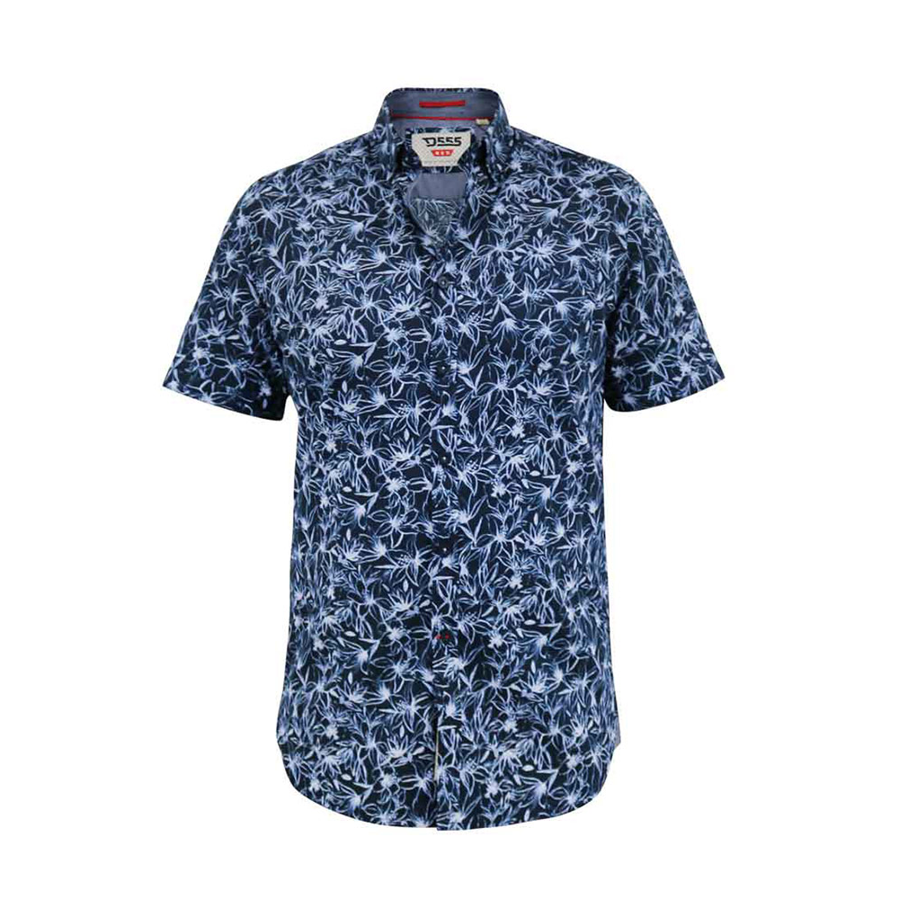 D555 Padbury Floral Blue Navy SS Shirt