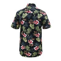 D555 wilton Hawiian Print SS Black