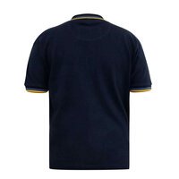 D555 Hamford Plain Navy Bold Trim Polo