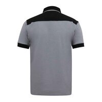 D555 Prinstead Pique Polo With Shoulder Detail Grey