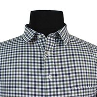 Aertex Cellular Pure Cotton Small Check Shirt