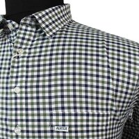 Aertex Cellular Pure Cotton Small Check Shirt