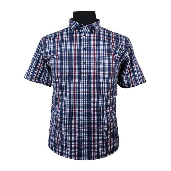 Aertex Cellular Pure Cotton Bold Multi Check Shirt-shop-by-brands-Beggs Big Mens Clothing - Big Men's fashionable clothing and shoes