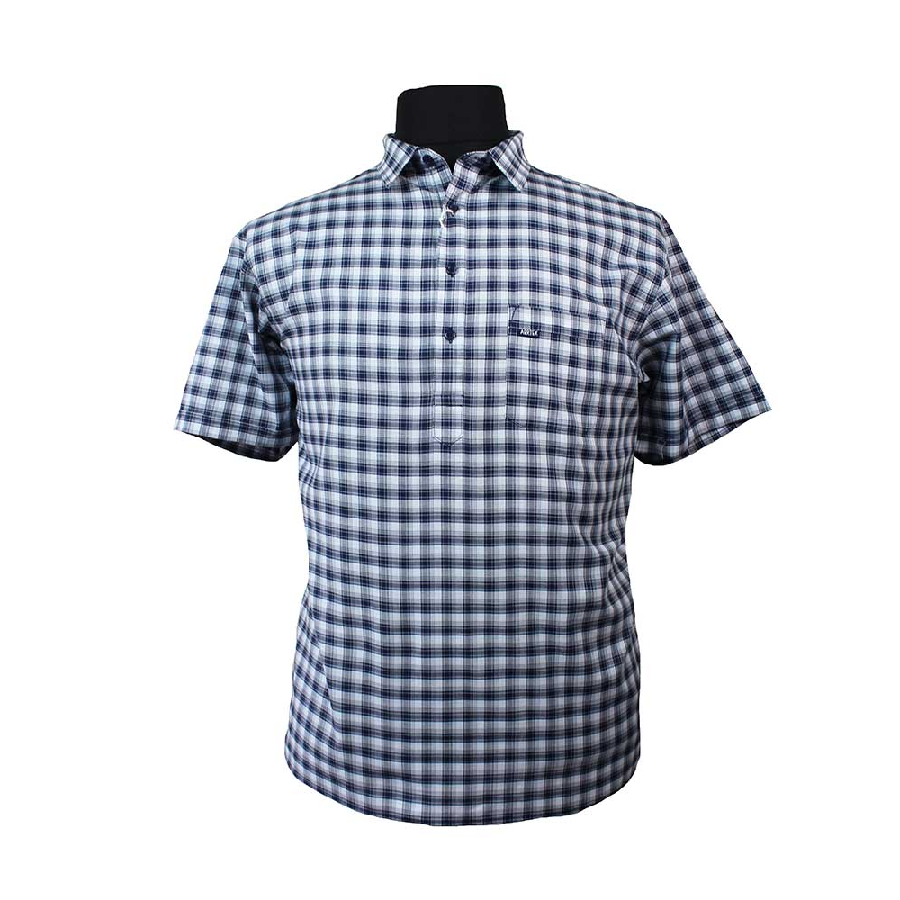 Aertex Cellular Pure Cotton Multi Windowpane Check Shirt