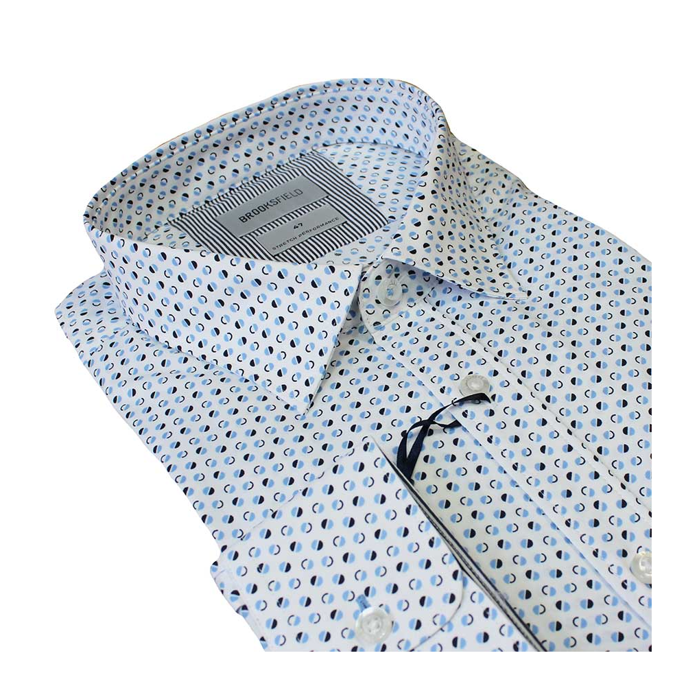 Brooksfield 2216 Fine Moon Stretch cotton Business Shirt