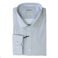 Brooksfield 2216 Small Diamond Stretch cotton Business Shirt
