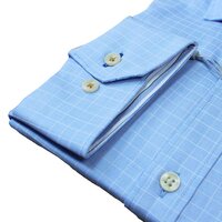 Brooksfield 2216 Fine Check Stretch cotton Business Shirt