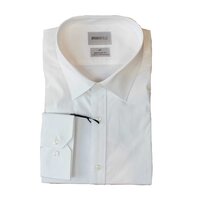 Brooksfield Premium Stretch Cotton Business Shirt White