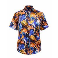 Berlin Sunset Satin Print Pure Cotton SS Shirt