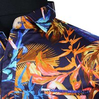 Berlin Sunset Satin Print Pure Cotton SS Shirt