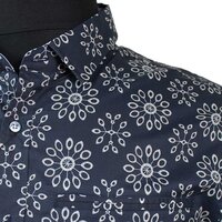 Berlin Spokes Print Pure Cotton SS Shirt