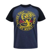 D555 Cobra Kai Print Tee Denim Marl Navy