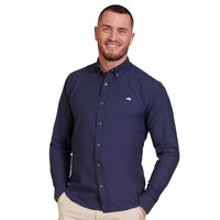 Raging Bull Oxford Weave Cotton Long Sleeve Navy