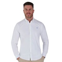 Raging Bull Oxford Weave Cotton Long Sleeve White