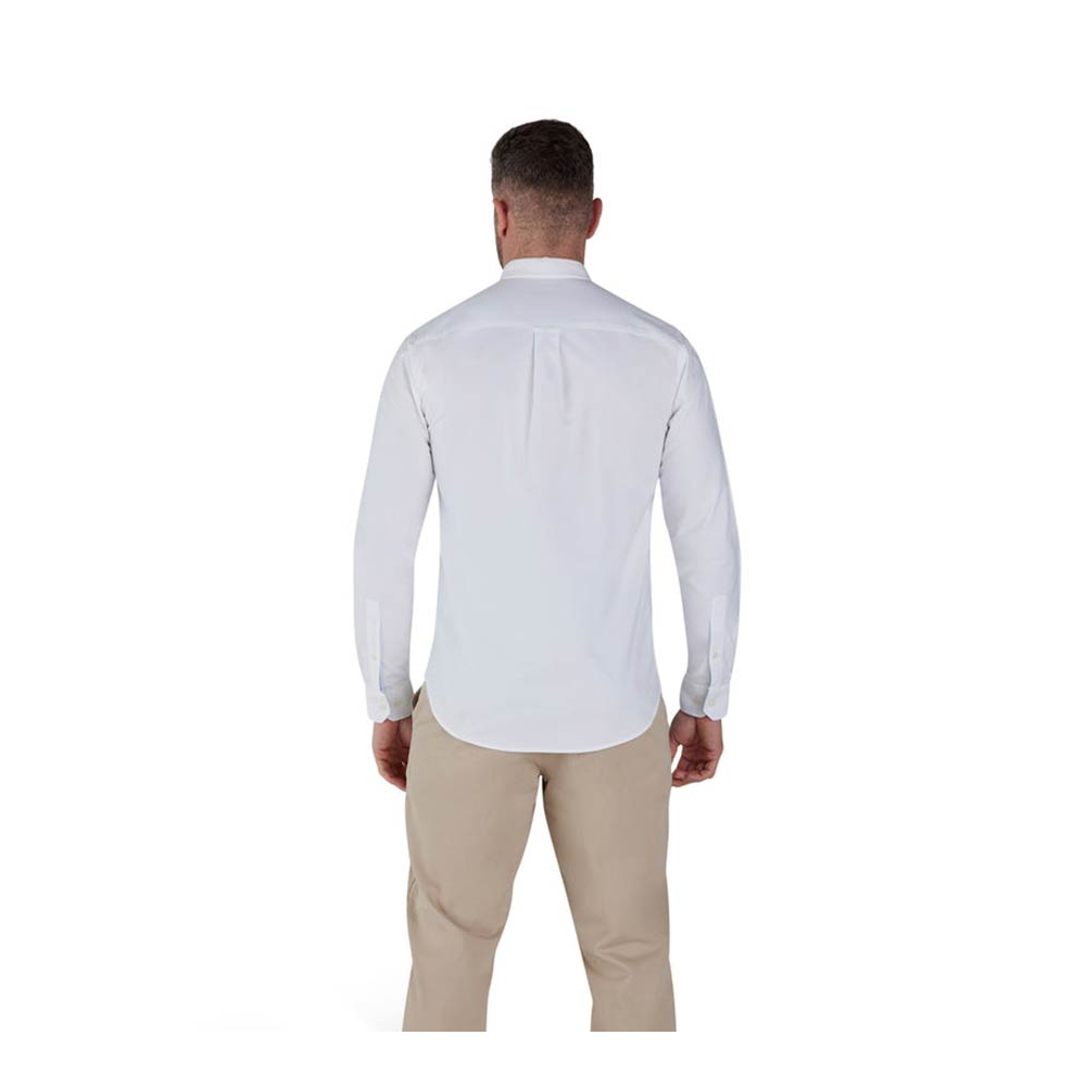 Raging Bull Oxford Weave Cotton Long Sleeve White NZ's biggest range