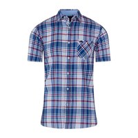 Raging Bull Classic Check Navy Red Short sleeve Shirt