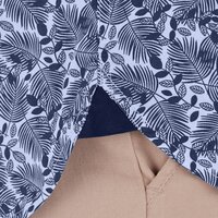 Raging Bull Navy Floral Leaf Short Sleeve Shirt