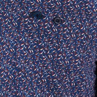 Raging Bull Floral Bloom Print Short Sleeve Navy