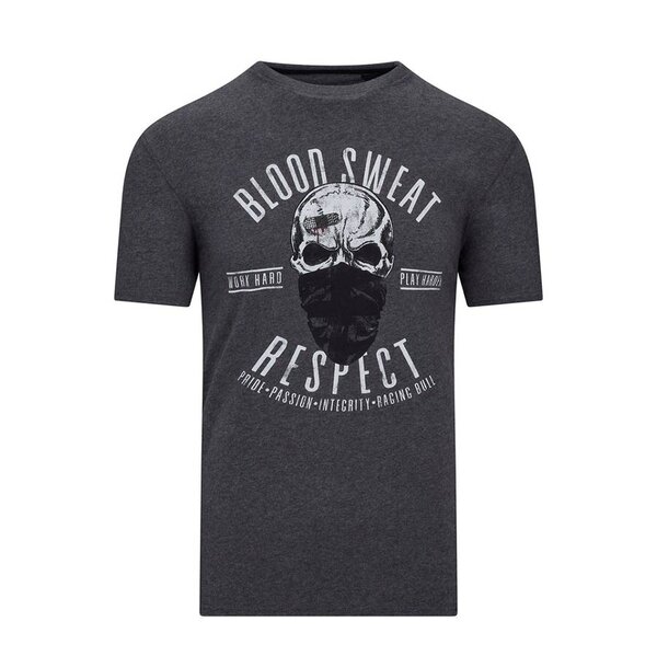 Raging Bull Blood Sweat Tee Grey-shop-by-brands-Beggs Big Mens Clothing - Big Men's fashionable clothing and shoes