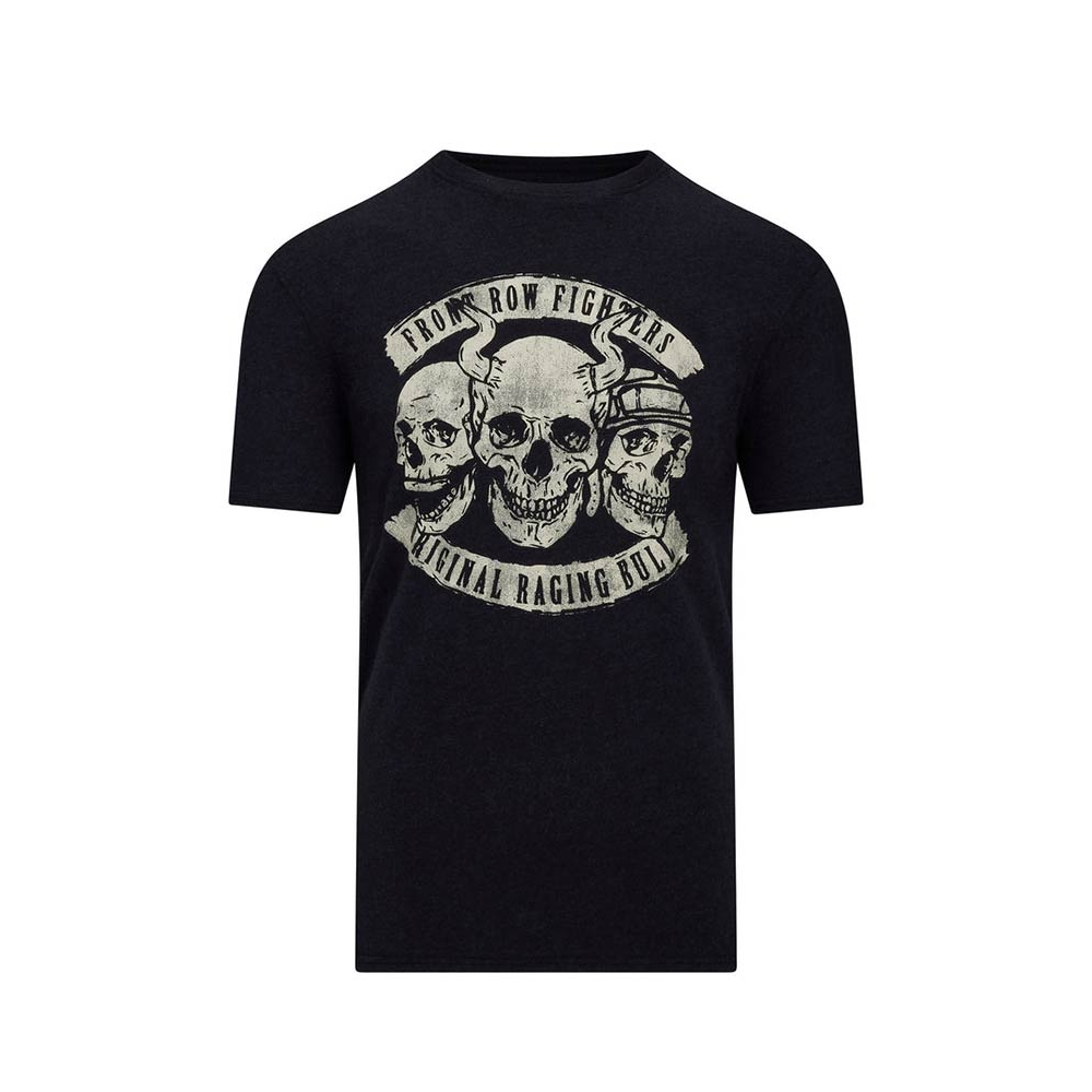 Raging Bull Front Row Fighter Skull Tee Black