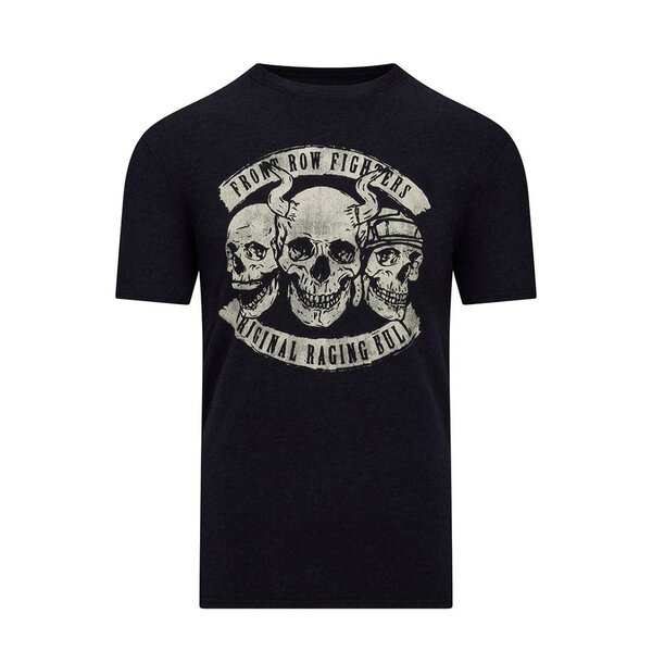 Raging Bull Front Row Fighter Skull Tee Black-shop-by-brands-Beggs Big Mens Clothing - Big Men's fashionable clothing and shoes