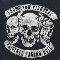 Raging Bull Front Row Fighter Skull Tee Black