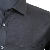 Berlin Irish Linen LS Shirt Black