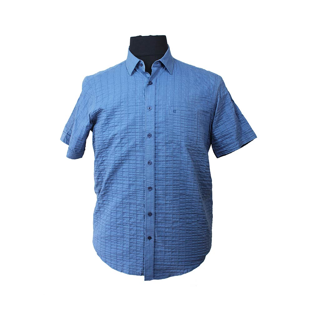 Casa Moda 99200 Cotton Mix Self Stripe Pattern SS Shirt