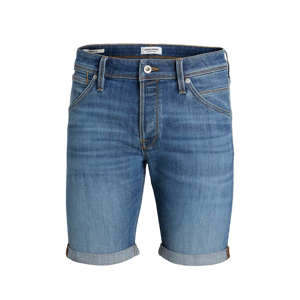 Jack and Jones Stretch Denim Short Light Denim