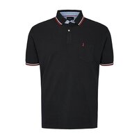 North 56 Classic Contrast Collar Polo Black