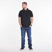 North 56 Classic Contrast Collar Polo Black