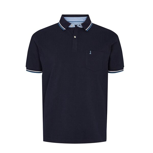 North 56 Classic Contrast Collar Polo Navy-shop-by-brands-Beggs Big Mens Clothing - Big Men's fashionable clothing and shoes