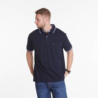 North 56 Classic Contrast Collar Polo Navy