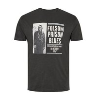 North 56 Johnny Cash Print Tee Black