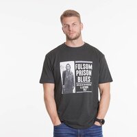 North 56 Johnny Cash Print Tee Black